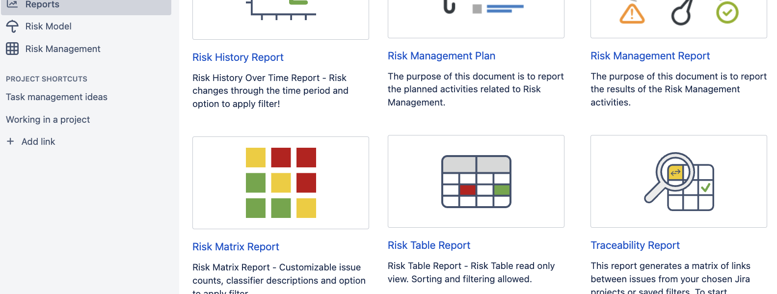 Risk Reports